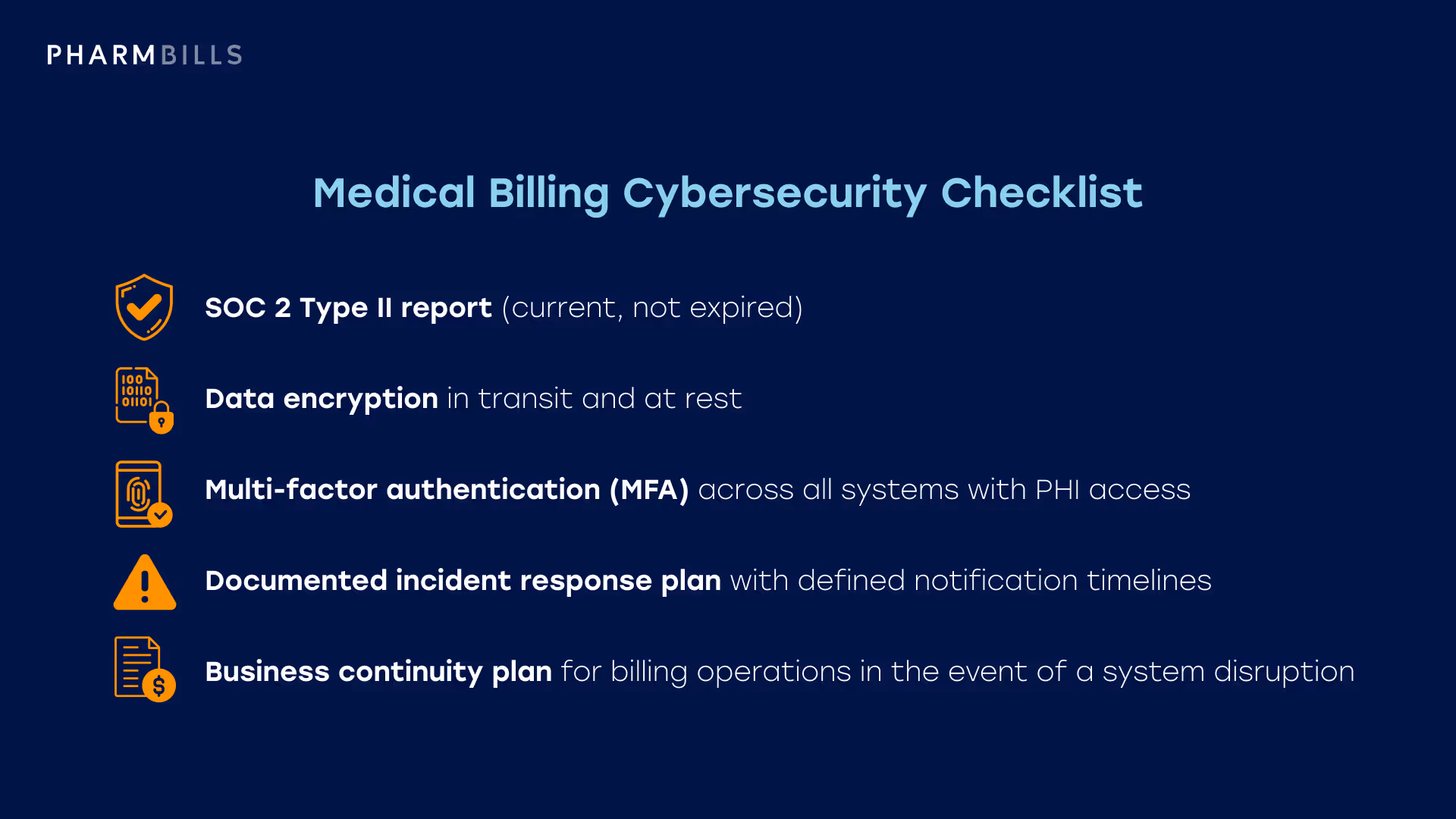 Healthcare operations infographic summarizing cybersecurity and business continuity matter more in 2026